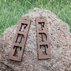 8647, FDT earrings, Subtle Anti-Trump Earrings, Foxtrot, Delta, Tango, Liberal gift, Pro-Democrat, Subtle Resistance, Anti Trump