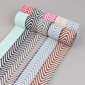 Polyester Cotton Webbing: 1.5&#39;&#39; Wide Woven Strap, 2mm Thick