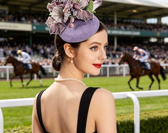Colorful Floral Kentucky Derby Hat, Suitable For Occasions Such As Horse Races, Tea Parties, Garden Parties, And Wedding Hair Accessories