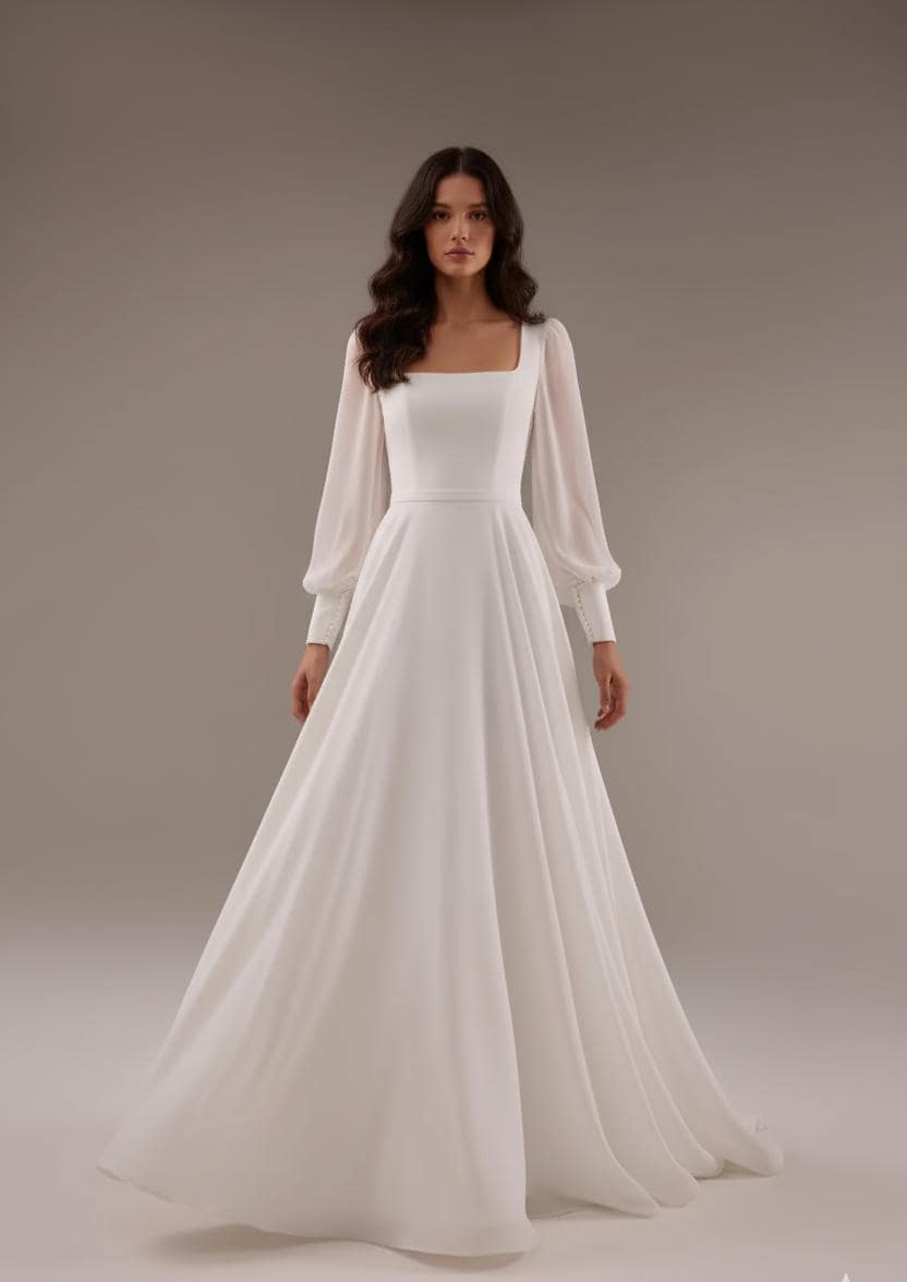 Chiffon Corset Wedding Dresses - Etsy