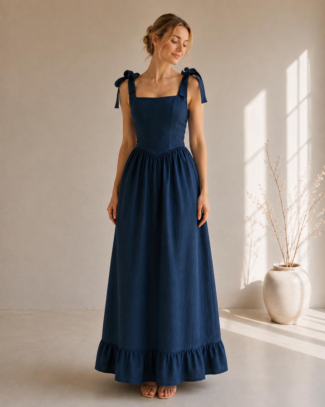 basque waist blue dress Whether you are dressing ttpd NWT - 18/20 Black Color:NUDE
