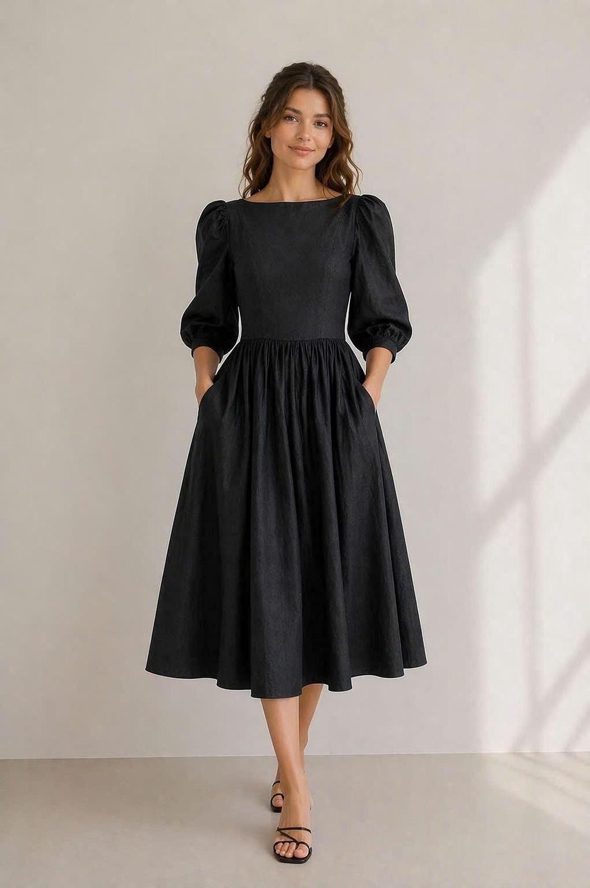 Pure Linen Dresses - Etsy