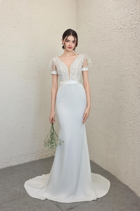 sachin and babi light blue dress Sincerely Yours by Yuliia Lobachova couture Noir YL 26-015 Wedding Dress