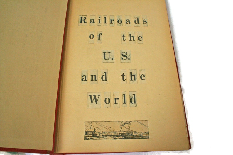 Vintage Railroad Scrapbook  / Paper Ephemera  /  Train image 0