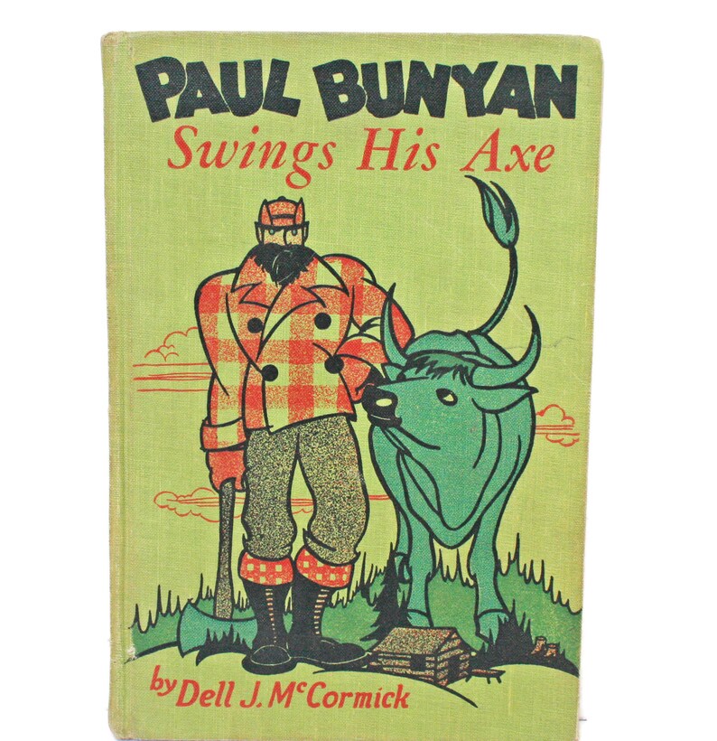 Vintage Book  /  Paul Bunyan and Babe The Blue Ox  /  Paul image 0