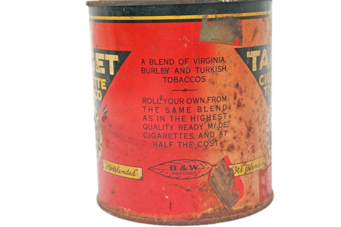 Vintage Cigarette Tin / Large Target Tobacco Tin / Etsy