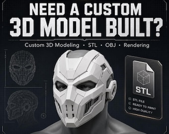 Custom 3D-modelleringsservice, rendering, blendering STL, OBJ, FBX-ontwerpservice