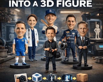 Aangepast 3D-bobbelkopontwerp en -print, blenderontwerp en -modellering, stl CAD, 3mf, obj-bestanden voor 3D-printen, 3D-bestand voor gamers
