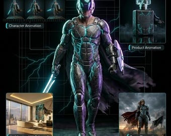 3D-modellering en -animatie op maat, 2D-animatie, 3D-productanimatie, 3D Animation Creator, 3D-tekstanimatie, Architecturale 3D-animatie