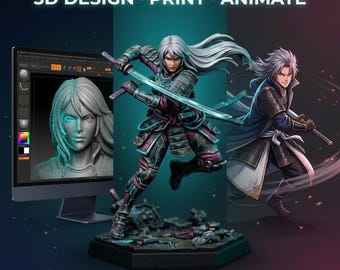 Aangepast 3D VTuber-model, Anime Avatar Commission, 3D Character Modeling Service, beeldjes, 2D-naar 3D-figuur voor VTuber-cadeaus en OC-personages