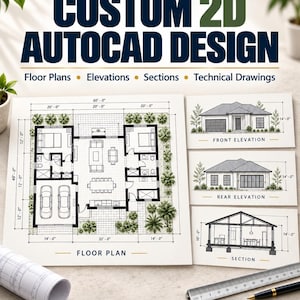 Individueller 2D-AutoCAD-Grundriss, Skizze zu CAD-Zeichnung, Architekturzeichnung, PDF zu DWG-Grundriss