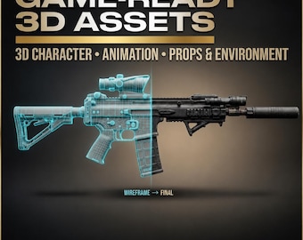 Aangepaste 3D-modellering voor afdrukken en games | Miniaturen, personages, bepantsering, tuigage, STL, blender, Unreal Engine Assets Ontwerp gameomgeving