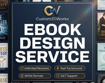 Aangepaste e-boekontwerpservice, aangepaste e-boekomslag, fantasie, romantiek, thriller premade en gepersonaliseerde boekomslagen voor ondernemers en coaches