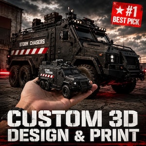Custom 3D Vehicle Modeling and Print Service | Military Truck | Armored Car, Stl Obj Fbx, Texture Maps |  Game Ready | Fast Delivery