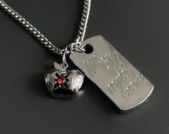Apple Pendant Necklace, Valentine's Day Gift