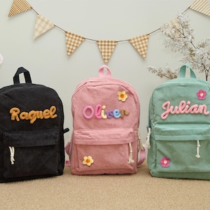 Custom Embroidered Kid Backpack | Back to School Bag | Toddler Name Bag | Preschool & Kindergarten Gift