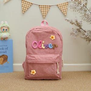 Custom Embroidered Kid Backpack | Back to School Bag | Toddler Name Bag | Preschool & Kindergarten Gift
