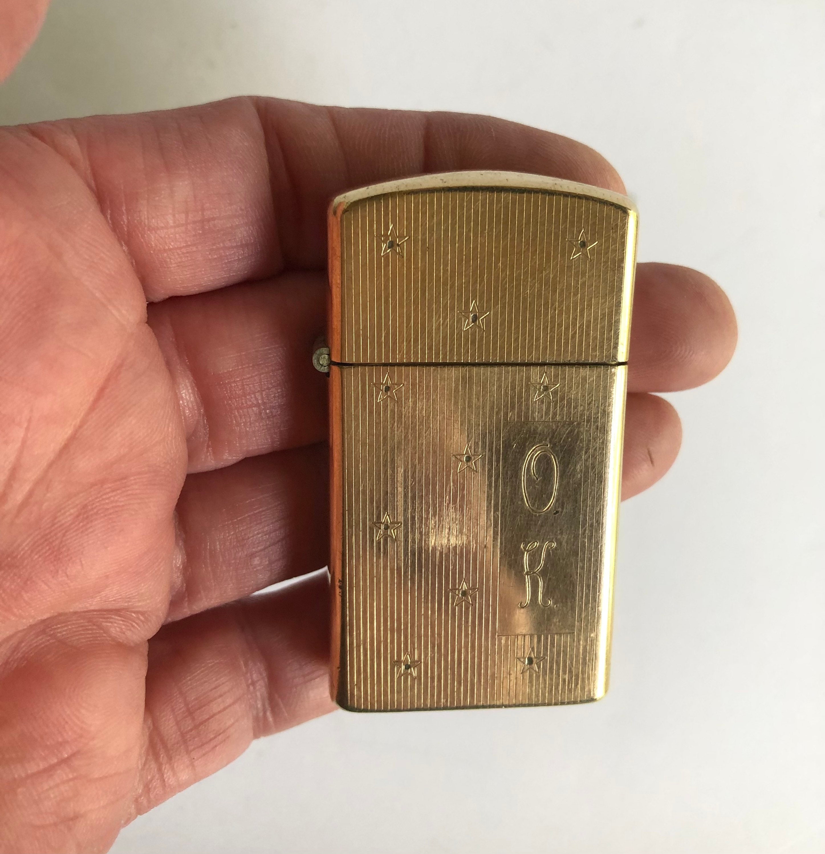 1960年製ZIPPOビンテージ 金張りスリム 10KGold Filled