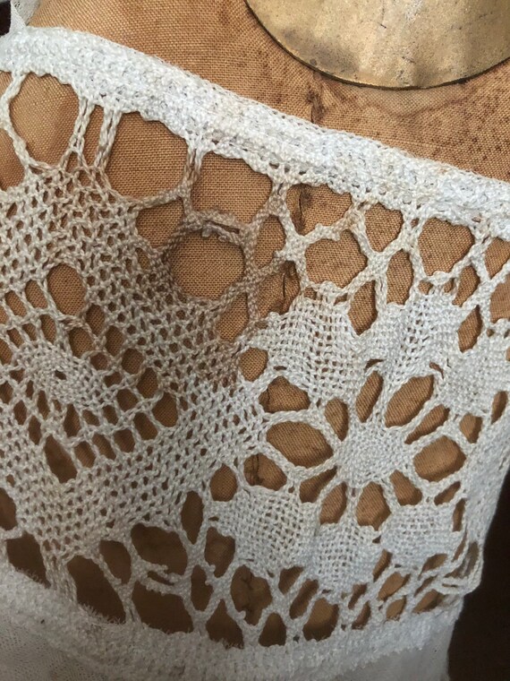 Antique Lace Sheer Overdress, Tulle and Lace Dres… - image 10