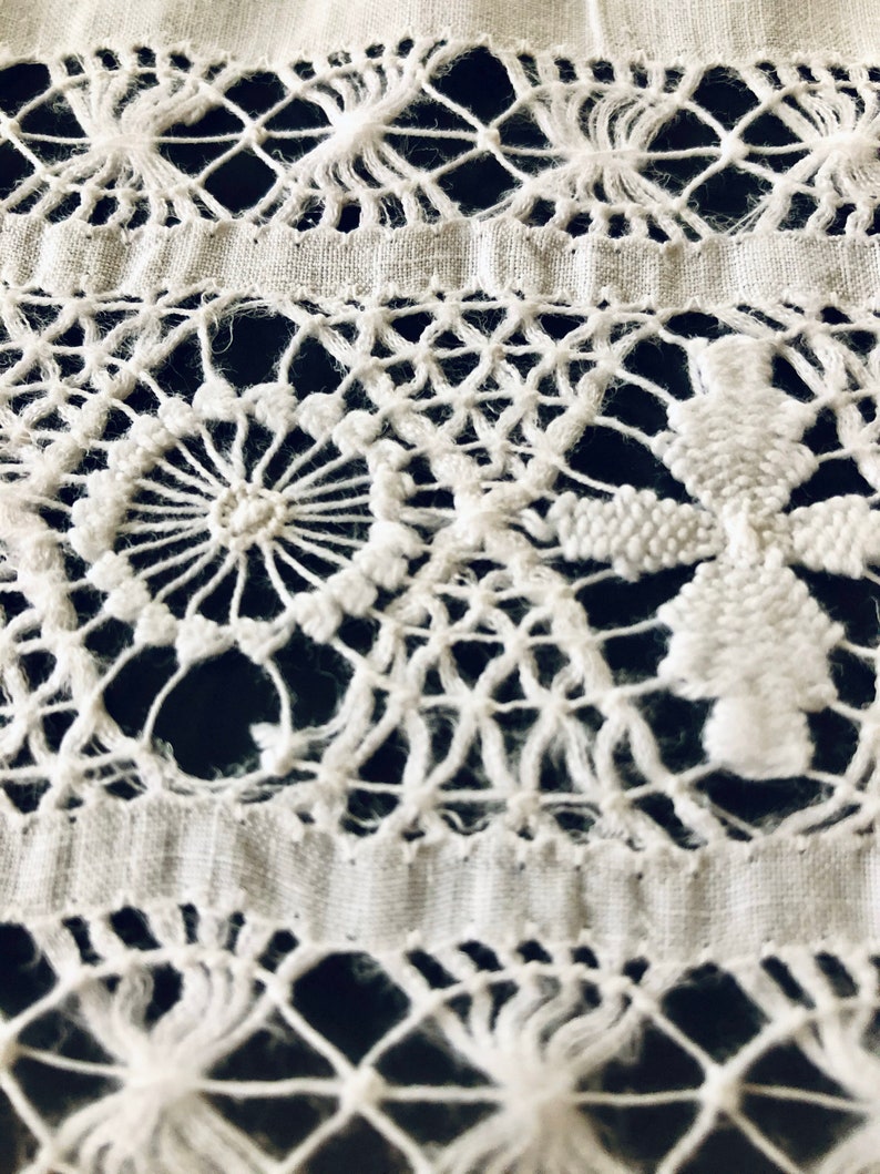Trousseau Linens Fine Linen and Lace Tablecloth Tenerife Lace Wedding