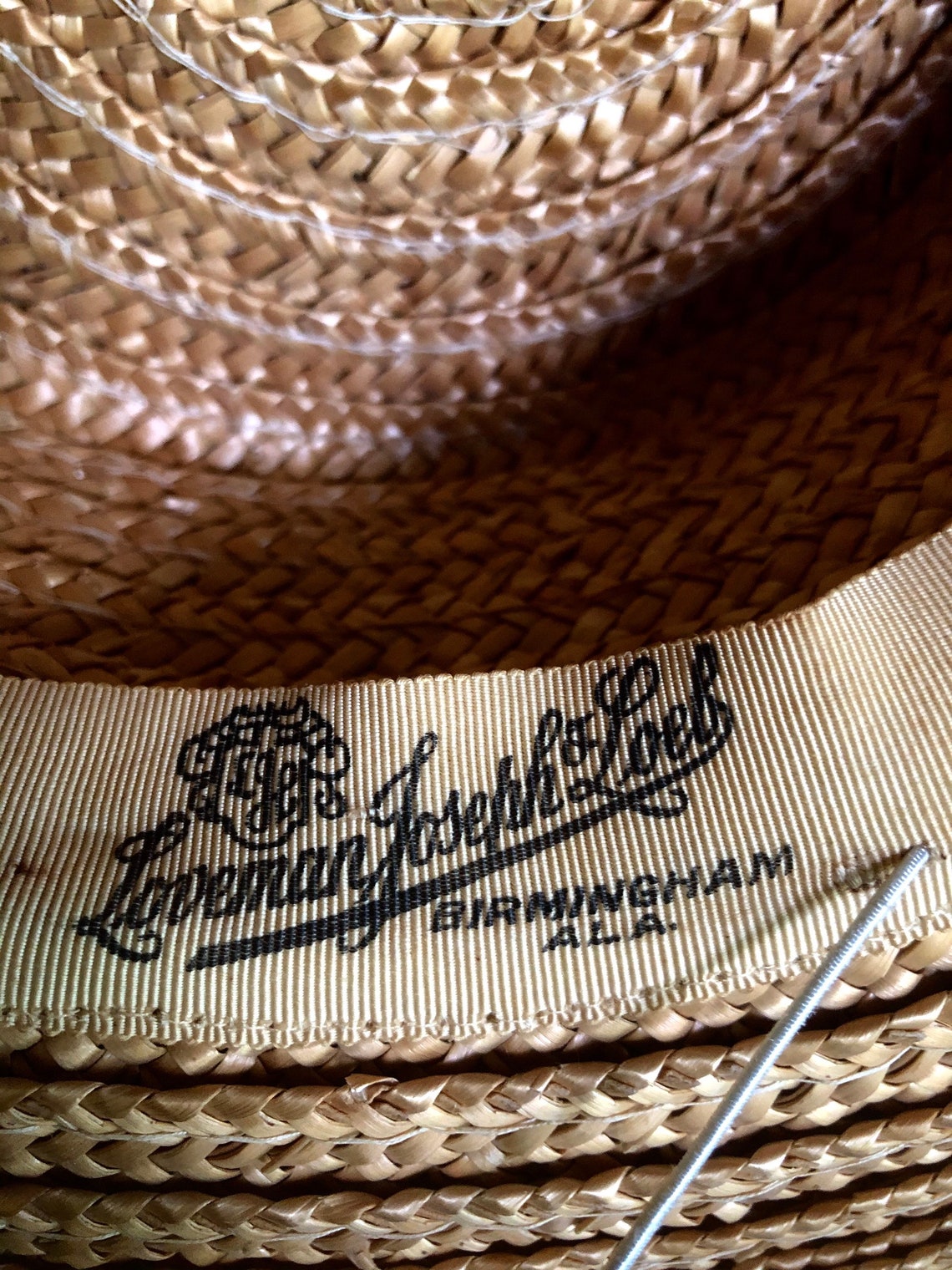 Antique Straw Boater Antique Knox Hat Loveman's Etsy