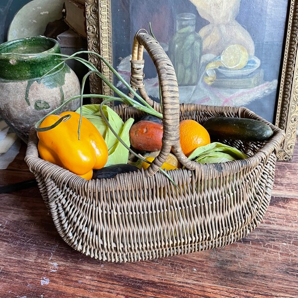 French Market Basket Etsy