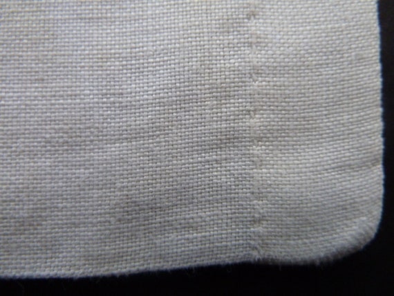 Linen Handkerchief Case, Needle Lace, Drawn Work … - image 6