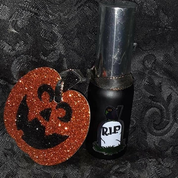 Type O Negative inspired Black No 1 Roll on perfume alcohol based or oil:goth, burning leaves, gothic, witch, number,# one, All Hallows Eve