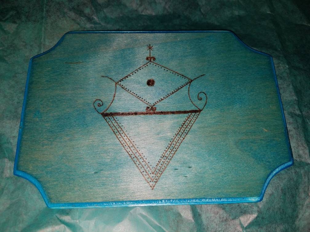 La Sirene Voodoo loa wooden altar tileMermaid Goddess Etsy