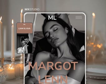 Modern Wedding Photographer Wix Studio Website Template