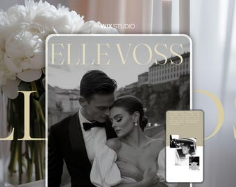 Elegant Wedding Photographer Wix Studio Website Template