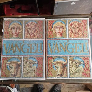 The Gospels – Rizzoli Artistic Edition 1958 – 4 fascicles + single volume – Illuminated codices – Authorial translations – A valuable work”