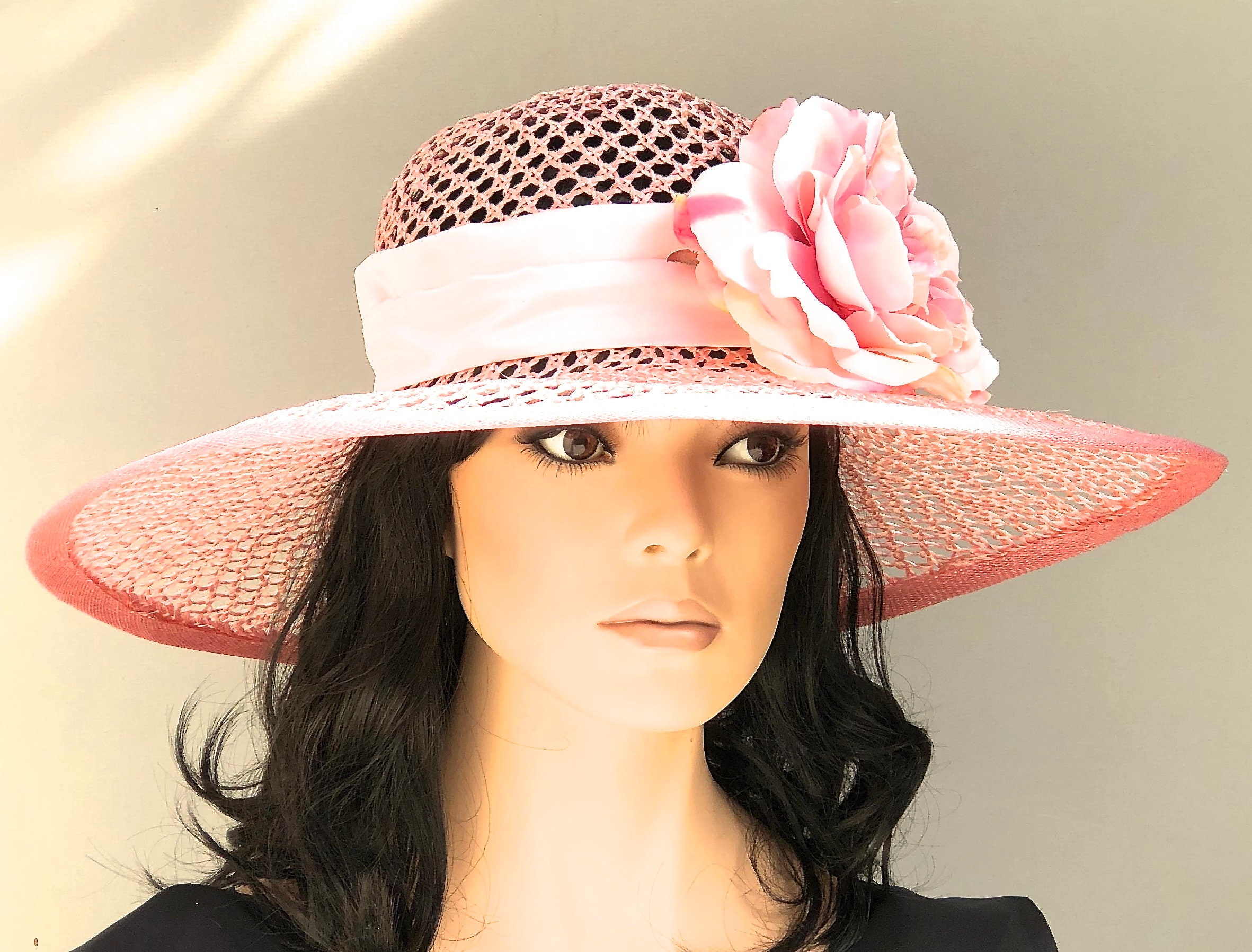 Wide Brim Wedding Hat, Kentucky Derby Hat, Garden Party