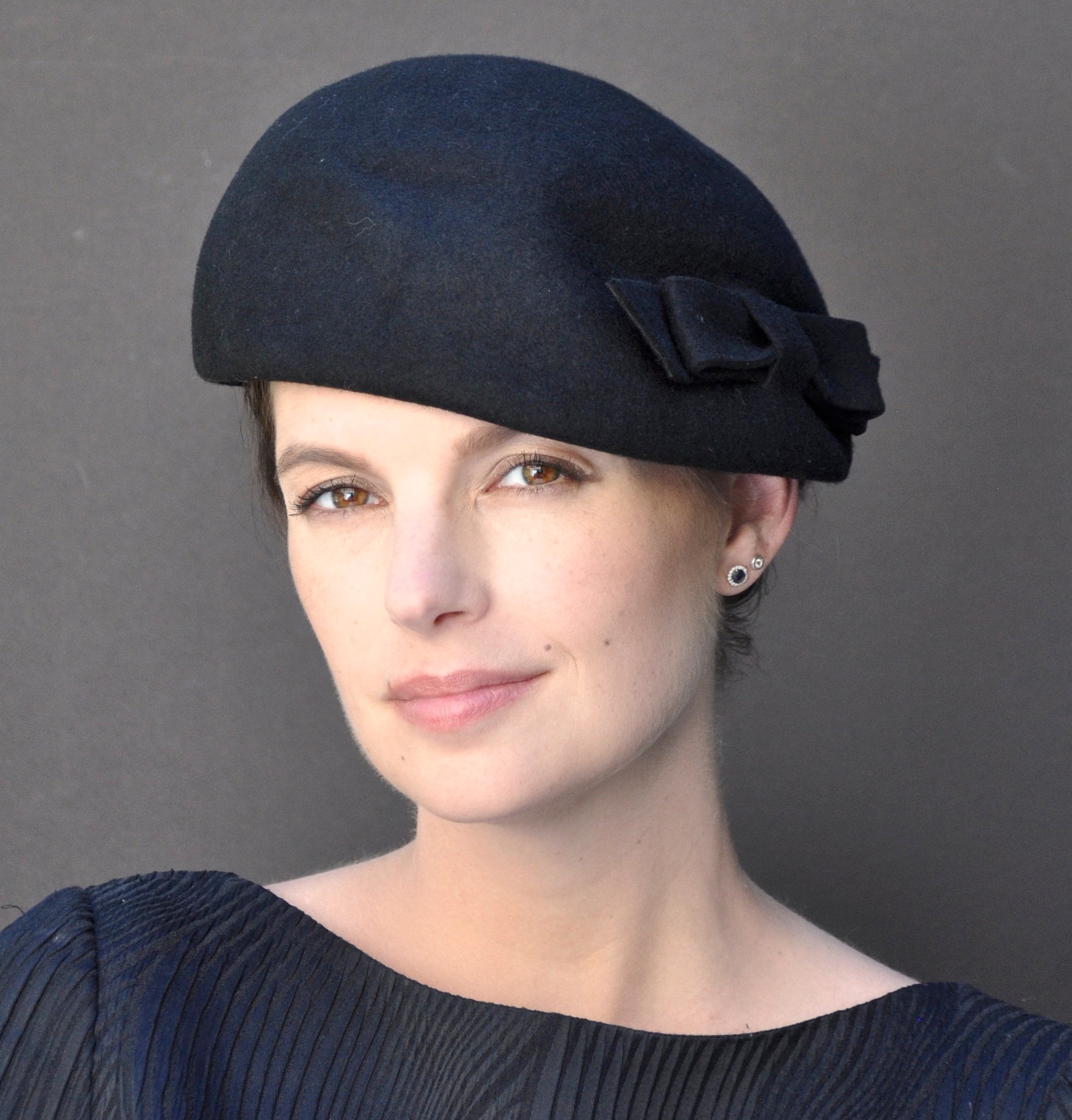Fascinator Cocktail Hat, Women's Black Hat, Ladies Black Hat, Formal