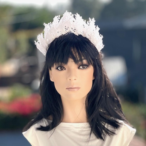 Bridal Headpiece Wedding Tiara Princess Bride Headpiece Princess Kate Coronation Hat Crown Angel Taira  Ascot Hat Occasion Hat Wedding Hat