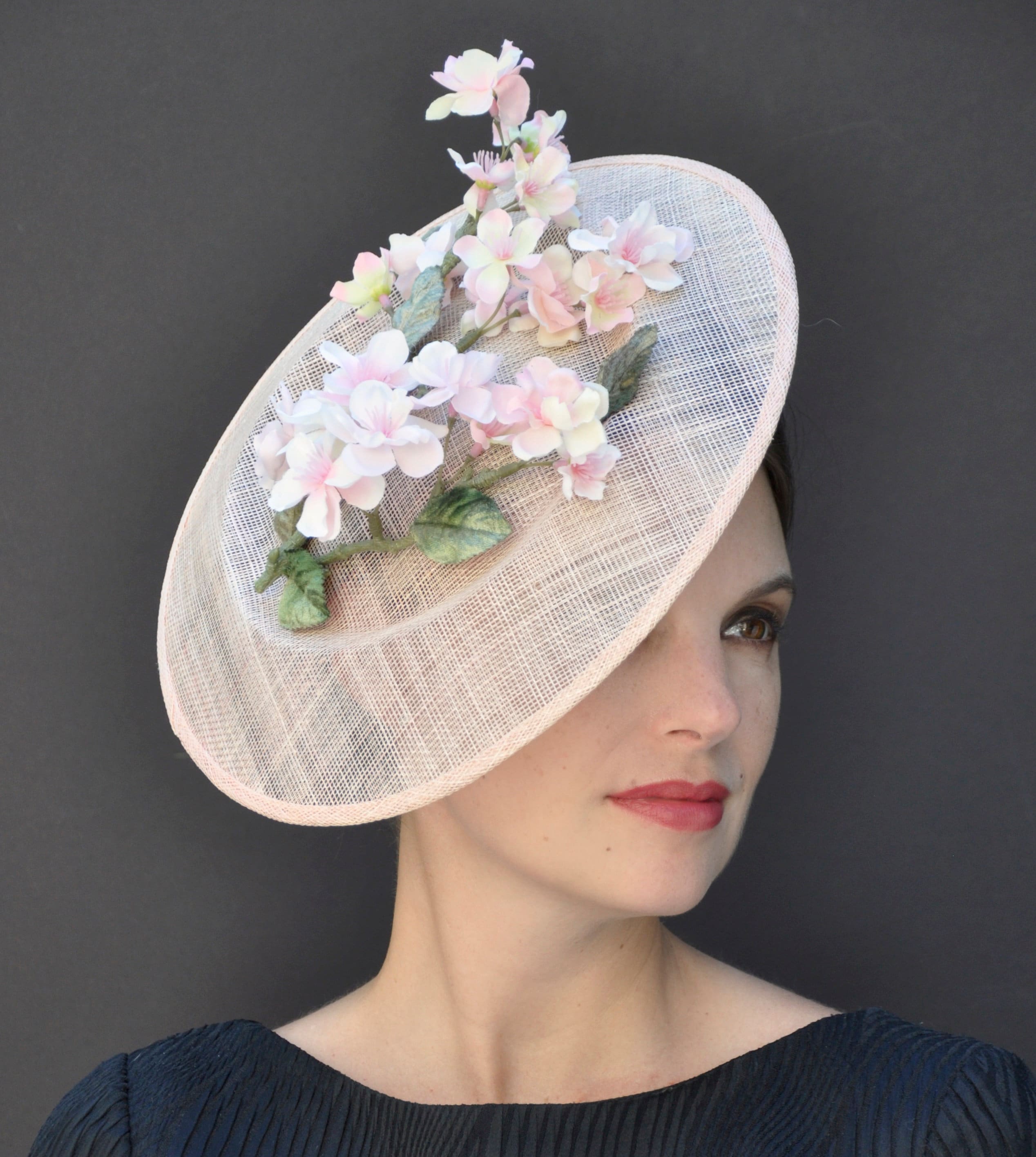 Wedding Hat, Kentucky Derby Hat, Formal Hat, Saucer Hat, Dressy Hat