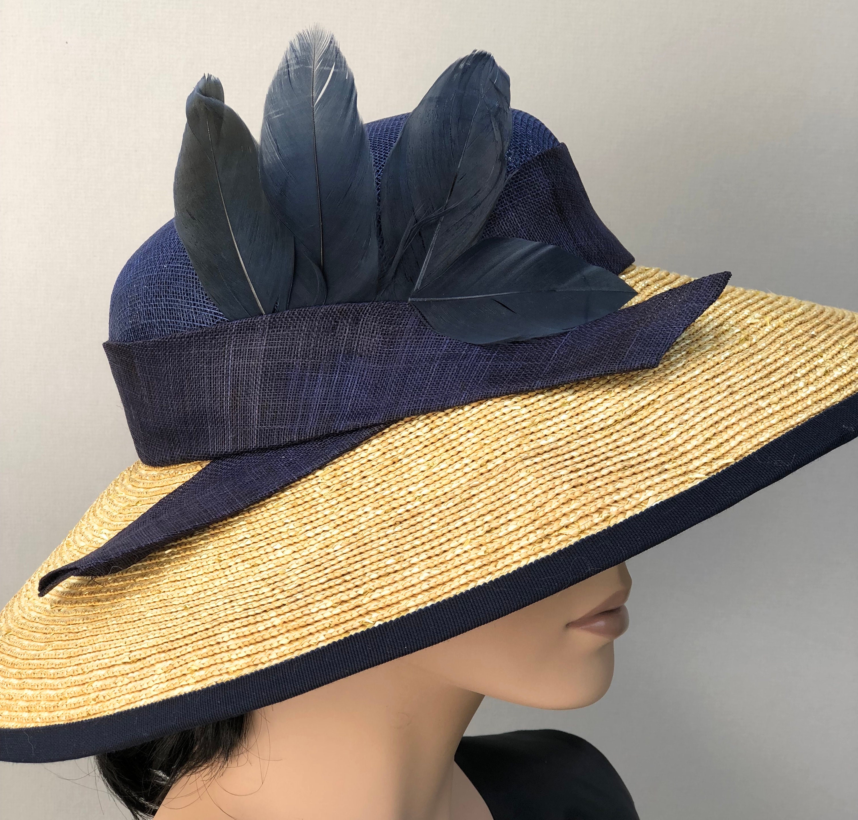 Women's Kentucky Derby Hat, Wedding Hat, Audrey Hepburn Hat, Ladies ...