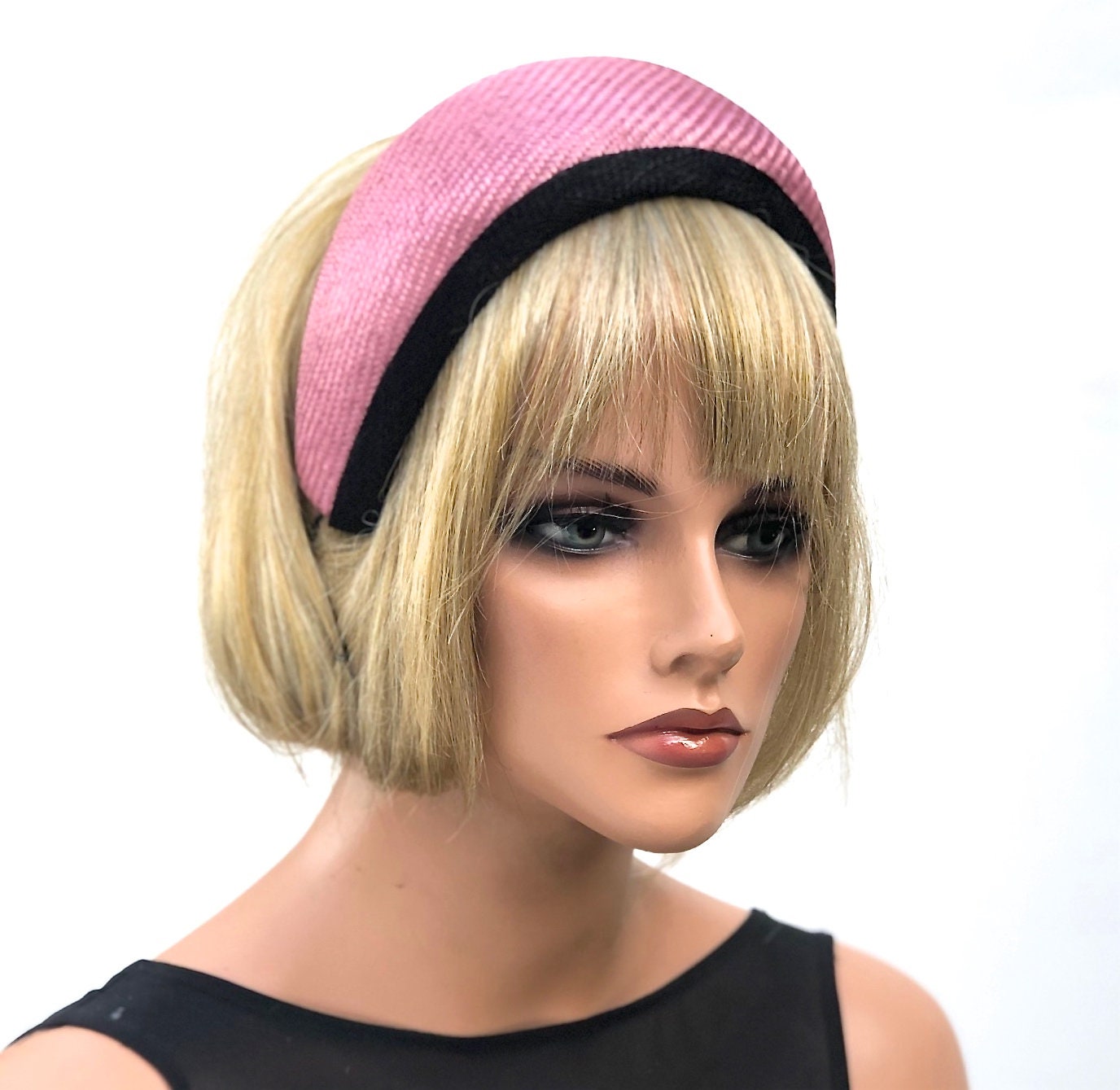 Women's Fascinator Hat, Amanda Gorman hat, Pink Formal Hat, Kate