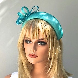 hat millinery award turquoise