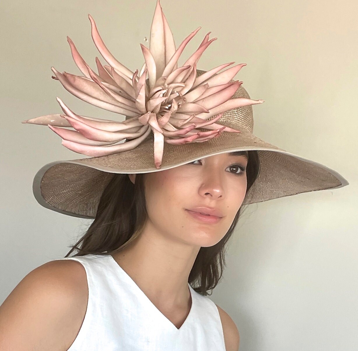 Kentucky Derby Hat, Royal Ascot Hat, Women's Wide Brim Hat, Women's