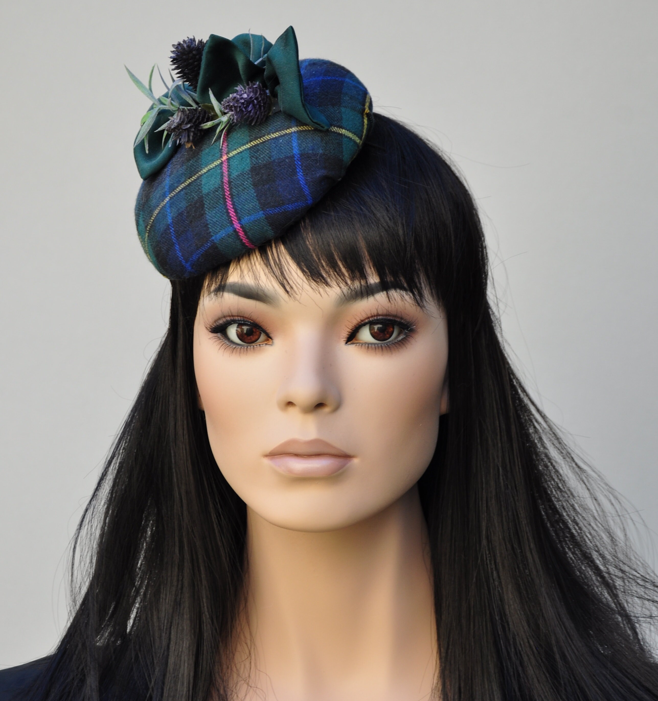 ladies tartan hat