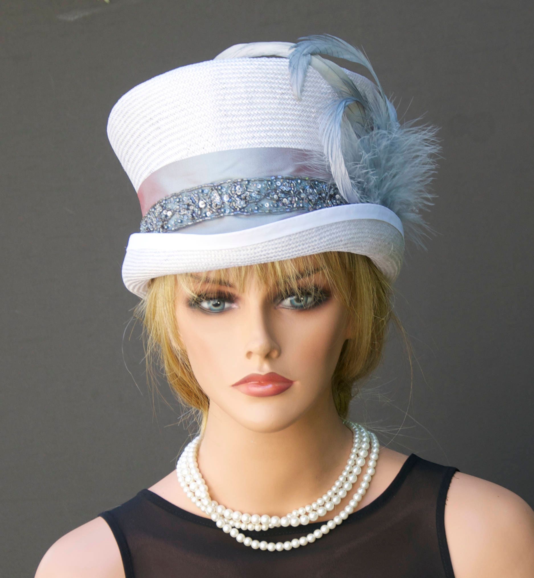 Women's Formal Hat, Ascot Hat, Top Hat, Mad Hatter, Wedding Hat