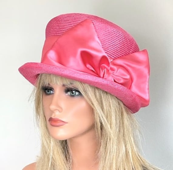 Wedding Hat, Women's Formal Pink Hat, Kentucky Derby Hat, Women's Easter Hat, Formal Pink Hat, Garden Party Hat, Tea Party Hat, Occasion Hat