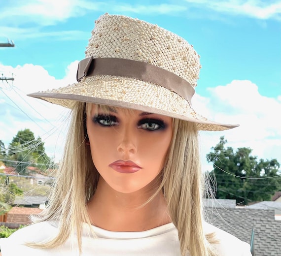 Women's Straw Fedora Hat, Fedora Hat Smart Casual Women's Hat, Cheltenham Race Hat Garden Party Hat, Regatta Hat For Polo Women's Boater Hat