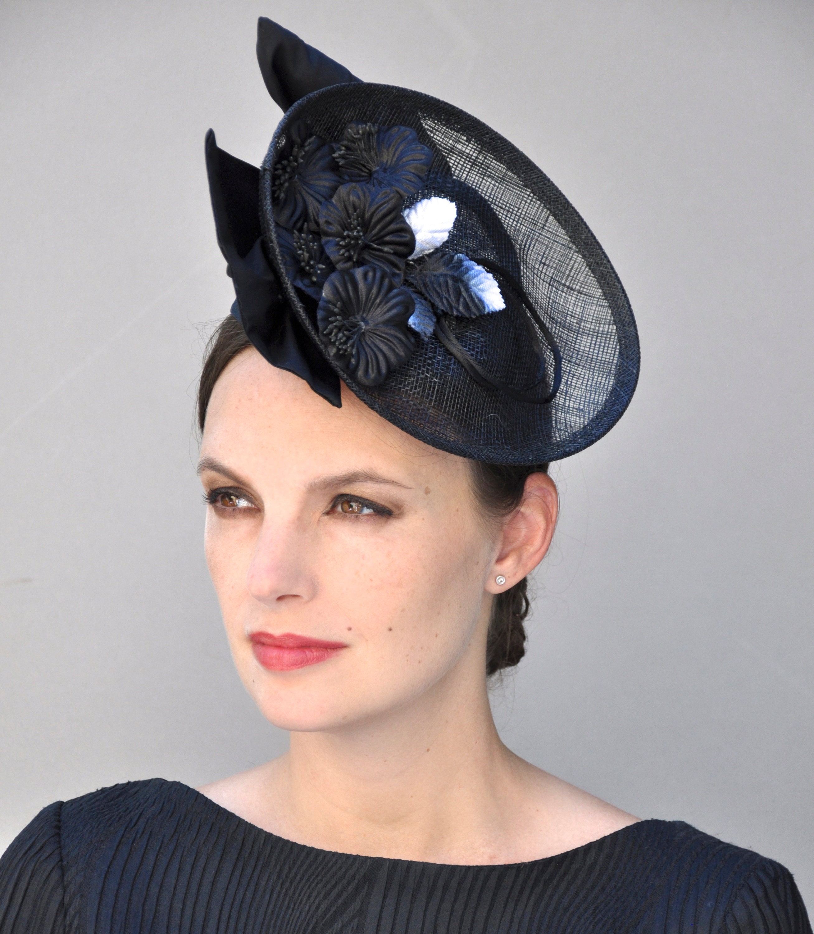 Black Fascinator, Derby Fascinator Hat, wedding fascinator, wedding hat ...