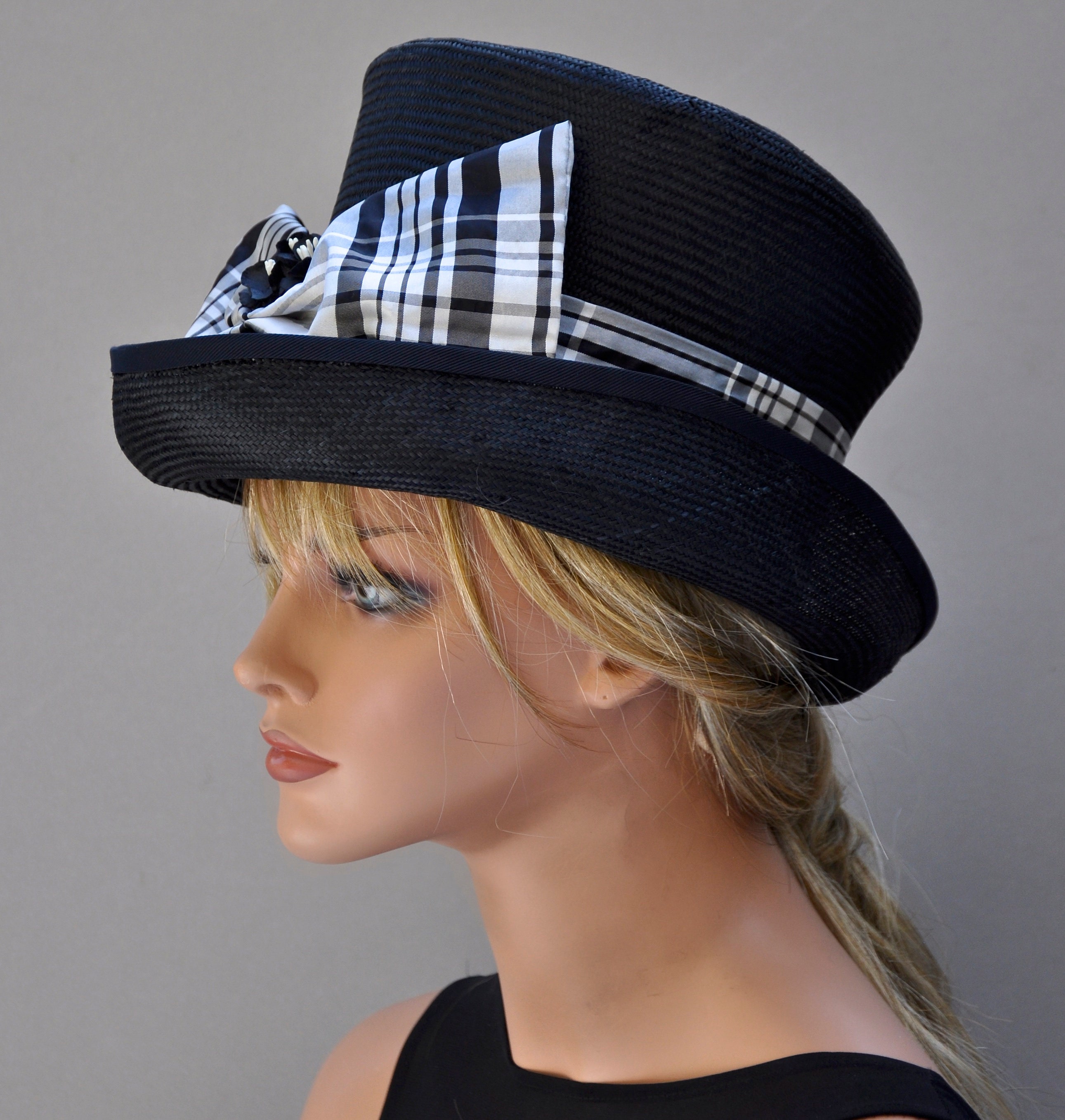 black and white hats fitted