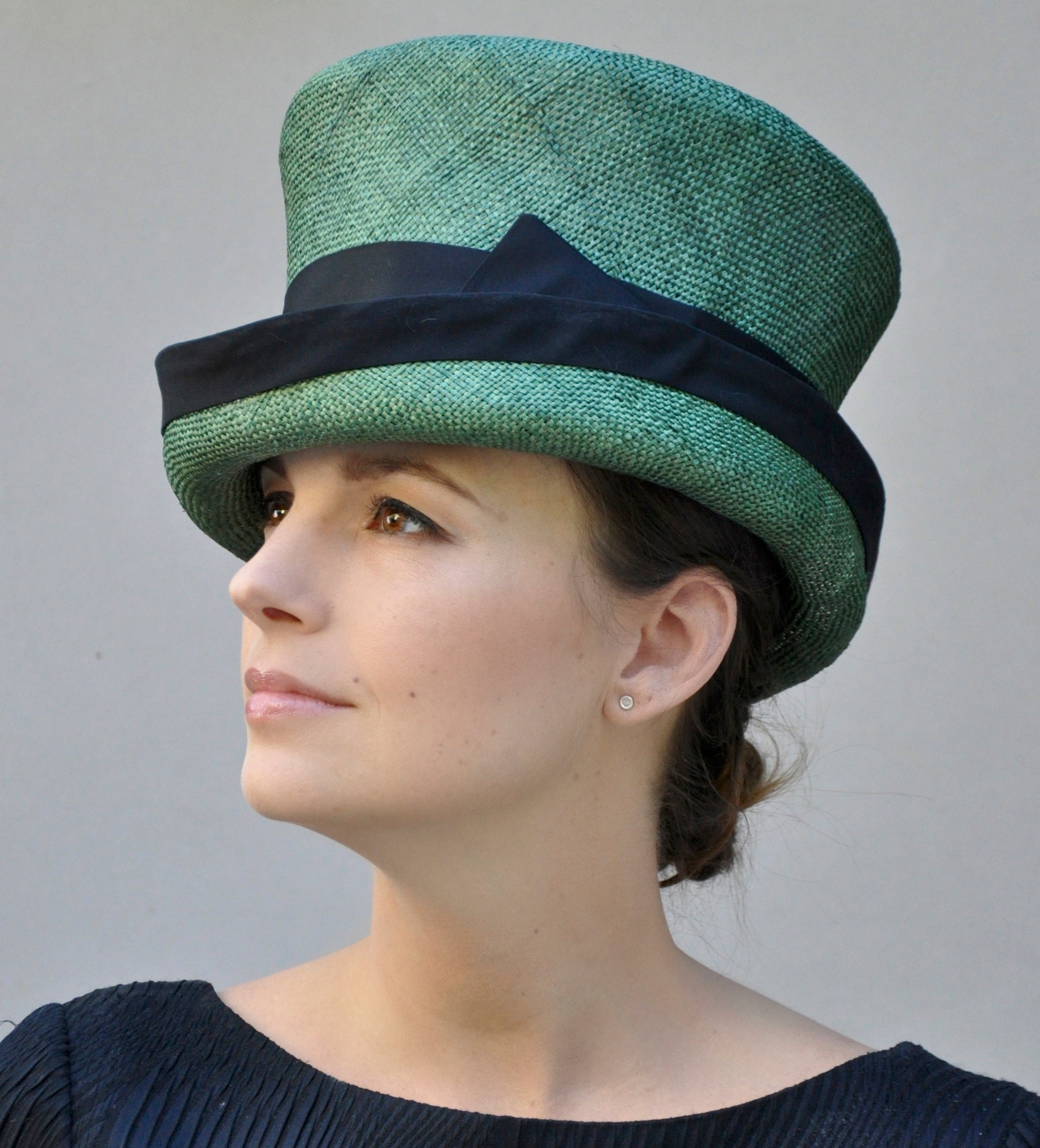 tall green hat
