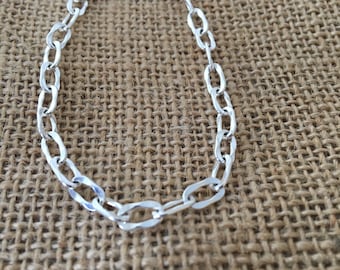 Sterling Silver Simple Minimal Layer Chain Bracelet
