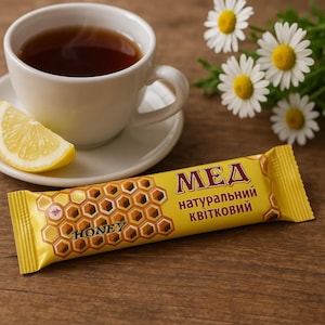 10 Honey Sticks – Field Flower & Acacia | 100% Natural |  0.53 oz (15 g)  Each | Smooth, Non-Crystallizing | Healthy Sweetener