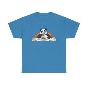 Camiseta de Panda Comiendo - Linda camiseta de dibujos animados, regalo divertido para amantes de la comida, camiseta informal con estampado de panda para hombre y mujer